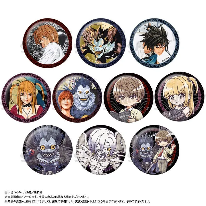 Death Note Pu Leather Badge Collection Vol.1 Blind Box - 1 Unidade Aleatória